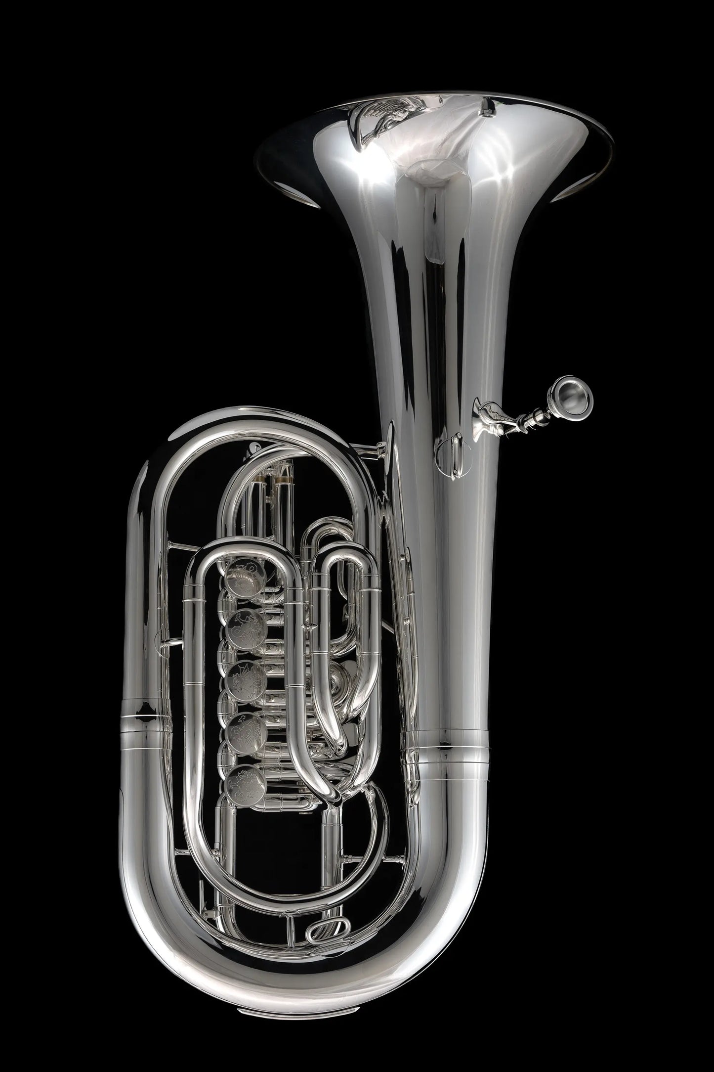 ER700 Silver Bb Rotary Tenor Tuba (Baritone/Euphonium) - Back