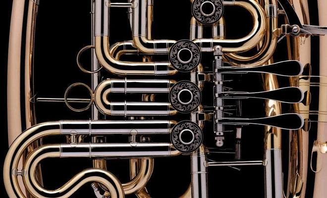 Brass instruments in order of pitch