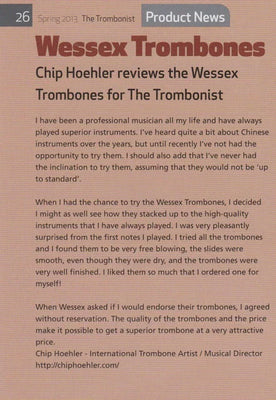 Review by Chip Hoehler of the Wessex trombones