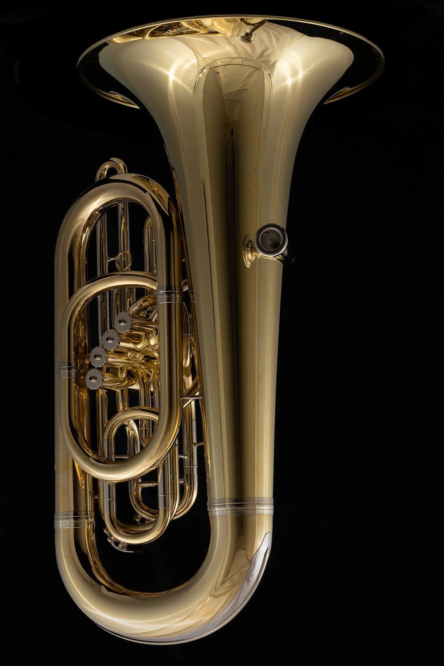 Eb Compensated Tuba Player Angle