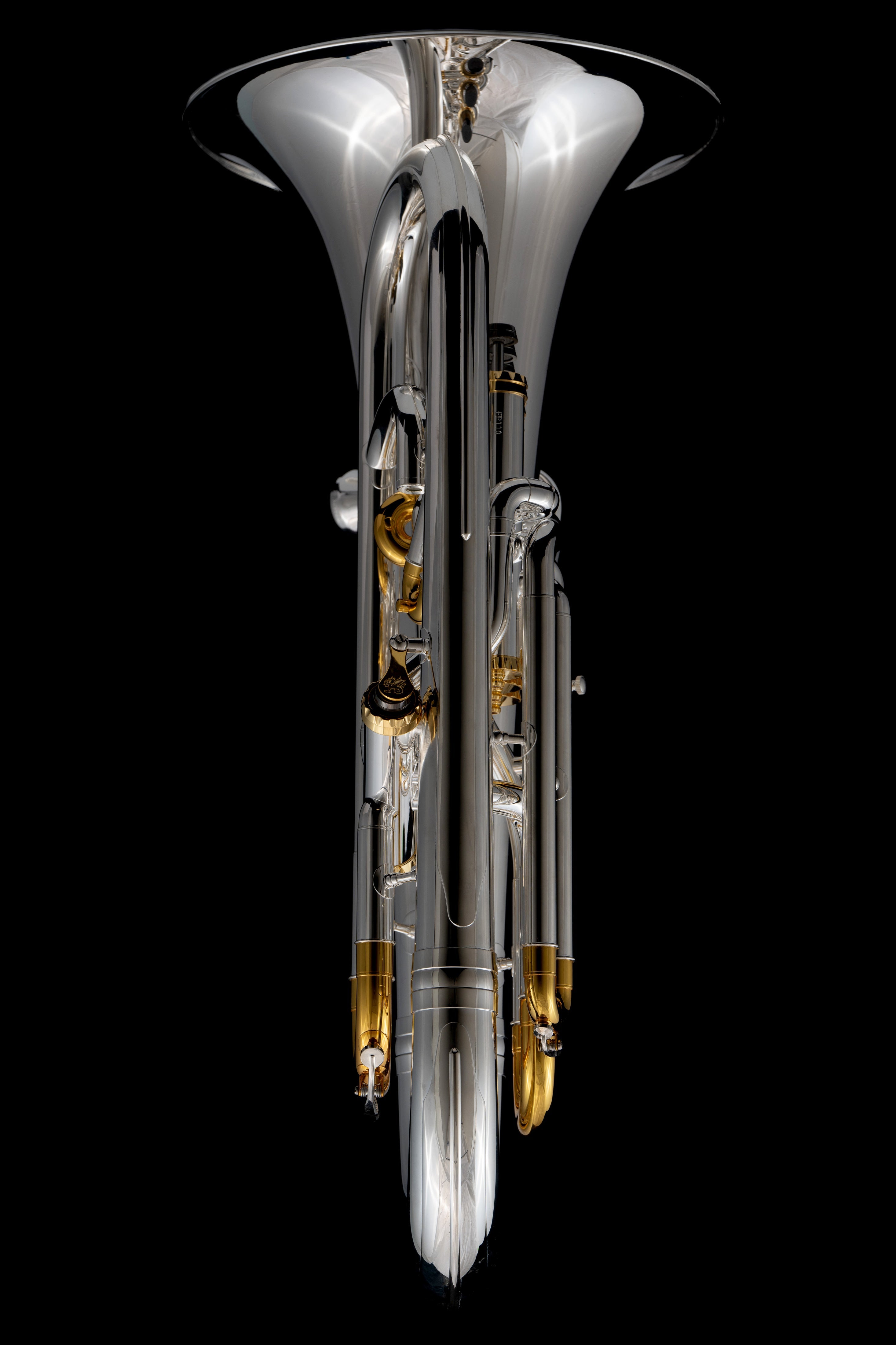 Edge view of Bb Compensated Euphonium ‘Dolce Fortissimo’