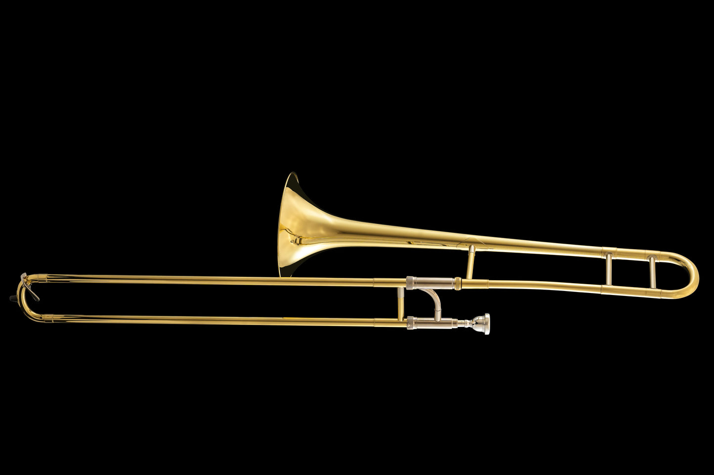 Bottom view of Bb Small Bore Tenor Trombone by Wessex Tubas